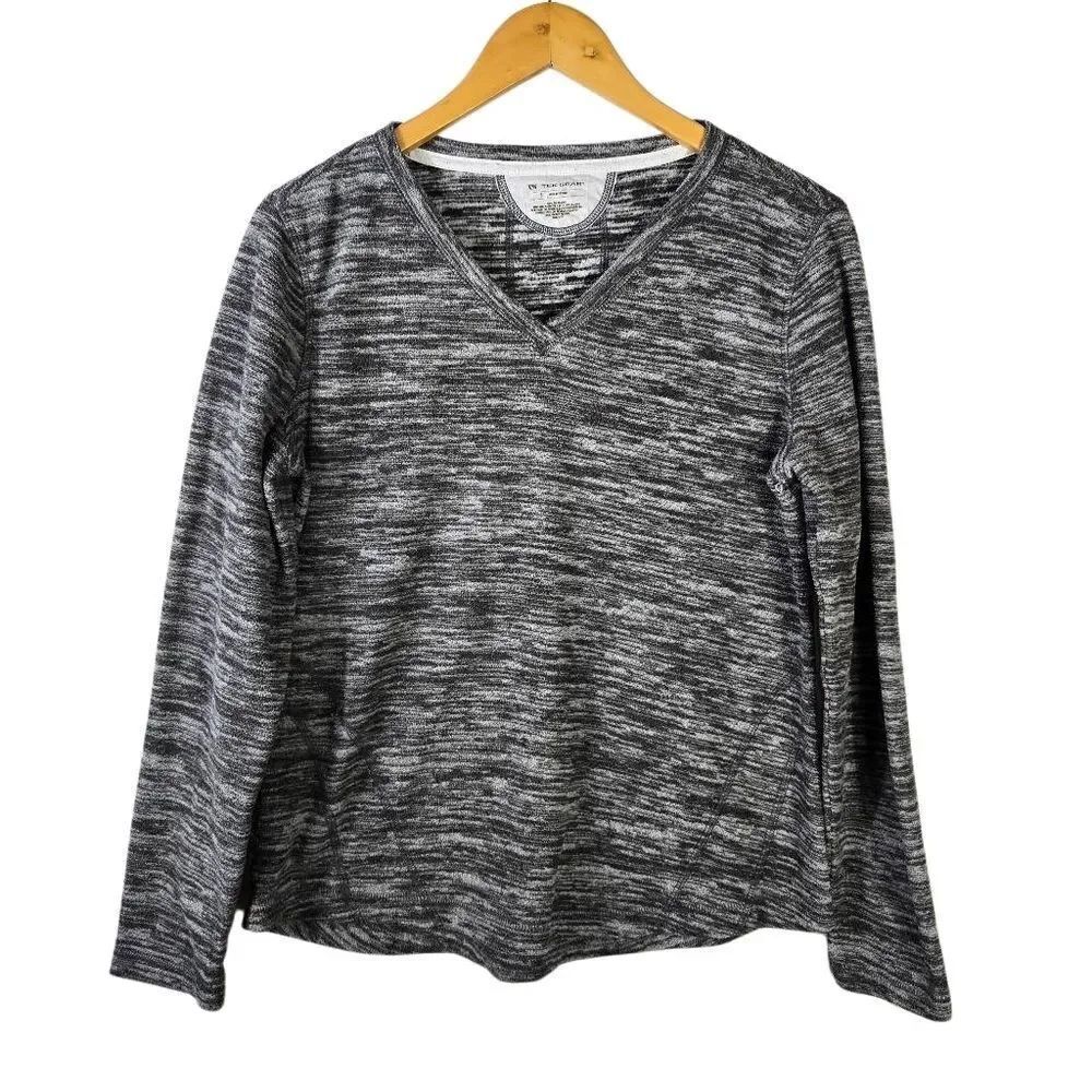 Tek Gear Charcoal Heather Long Sleeve Sweater Size Small